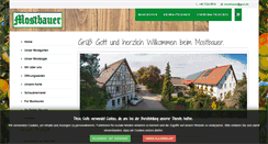 Desktop Screenshot of mostbauer.de